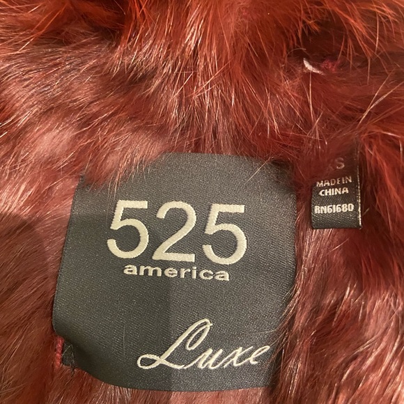 525 America, New with tags, rabbit fur vest, size XS - Picture 2 of 5